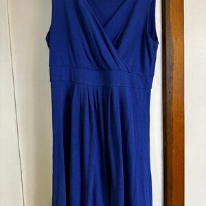 Lands’ End Royal Blue Pima Dress - Size L